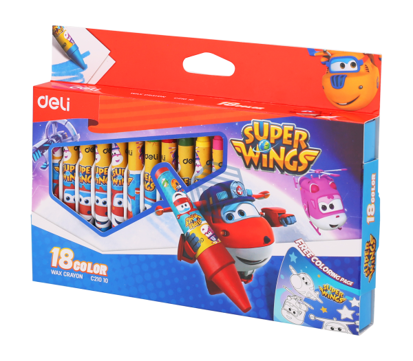 პასტელი ზეთოვანი 18ც SUPER WINGS ,DELI EC21010