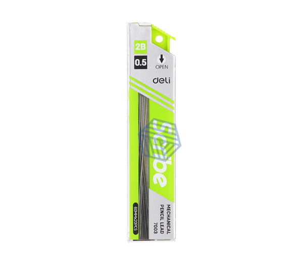 მექანიკური ფანქრის გული 0.5MM 20ც 2B DELI