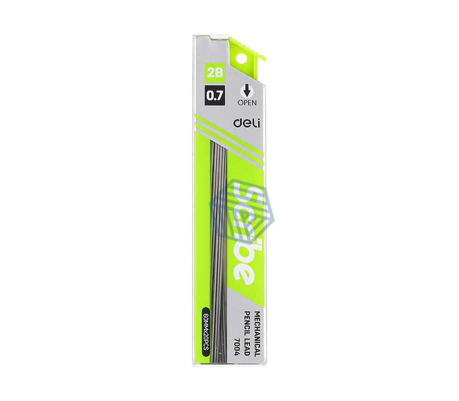 მექანიკური ფანქრის გული 0.7MM 20ც 2B DELI