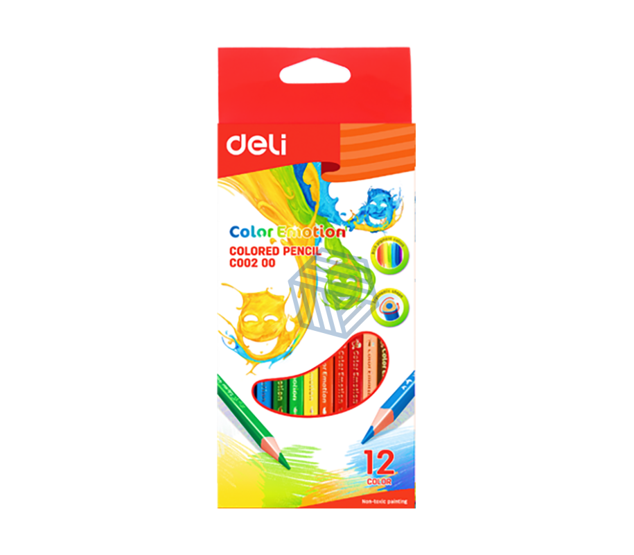 ფერადი ფანქარი 12 ფერი DELI EC00200