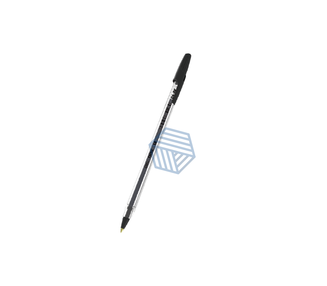 კალამი ბურთულიანი BULLET TIP 1MM BLACK Q4-BK ,DELI