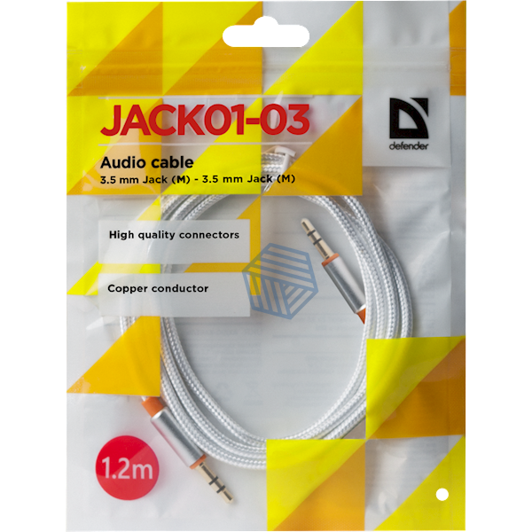 აუდიო კაბელიDefender JACK01-03 Blue JACK M- JACK M, 1,2m 87512