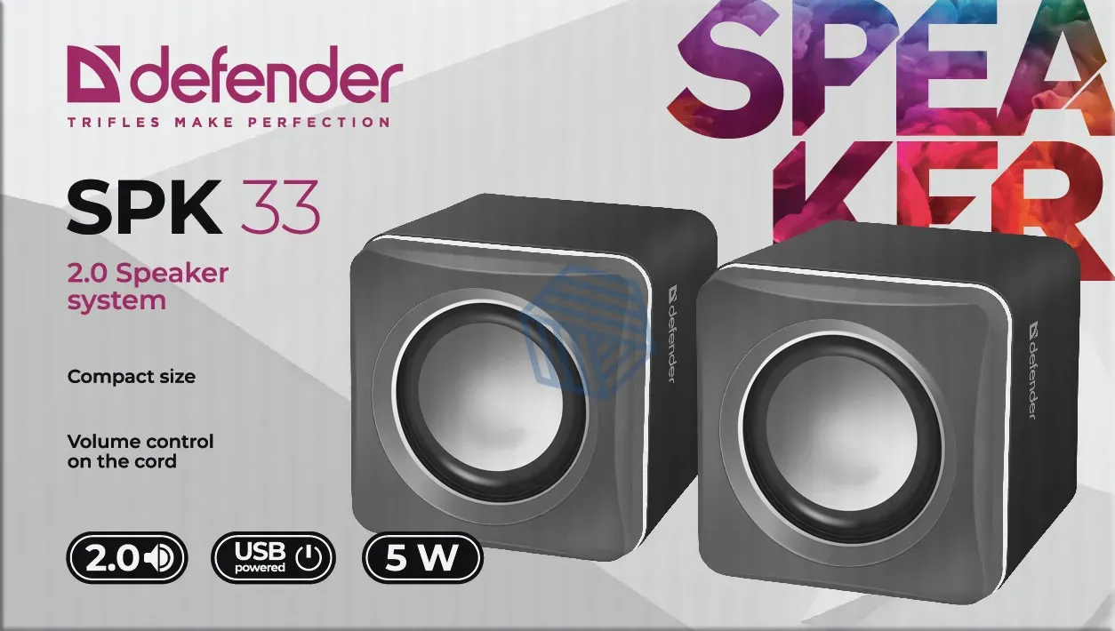 2.0 დინამიკის სისტემა Defender #1 SPK 33 5W, USB-ით 65503