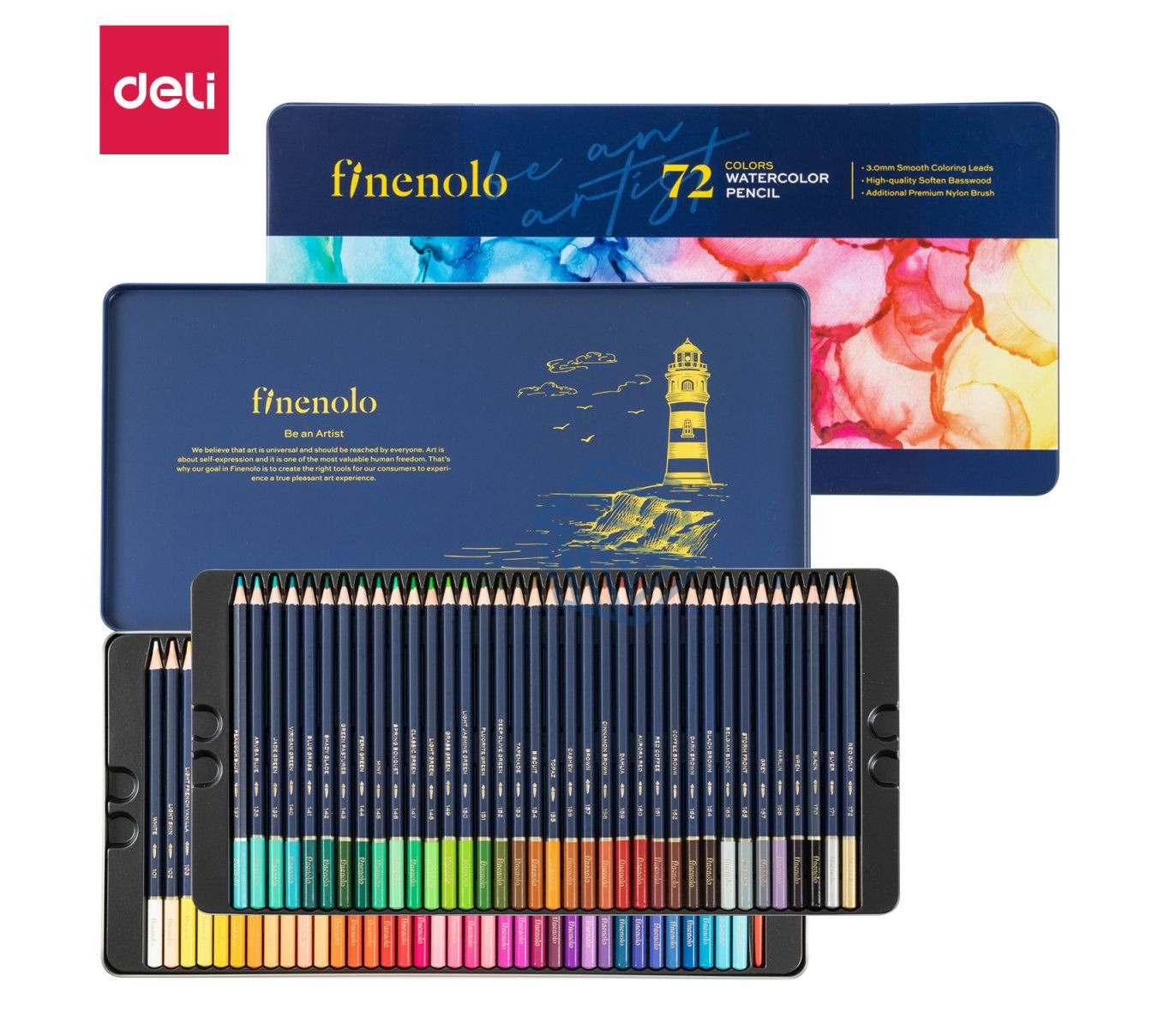 ფანქარი ფერადი 72ფ DELI FINENOLO C129-72 ,