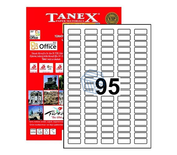 ლეიბლი ა4 1*95 100ფურც(30X12) 2095