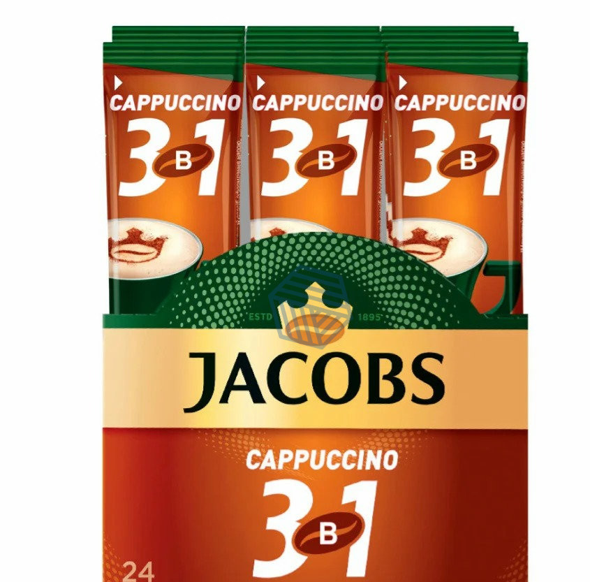 ხსნადი ყავა “იაკობს მონარქი / Jacobs Monarch” Cappuccino 24 ც.